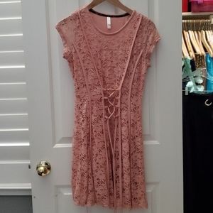 Pink Lace Dress